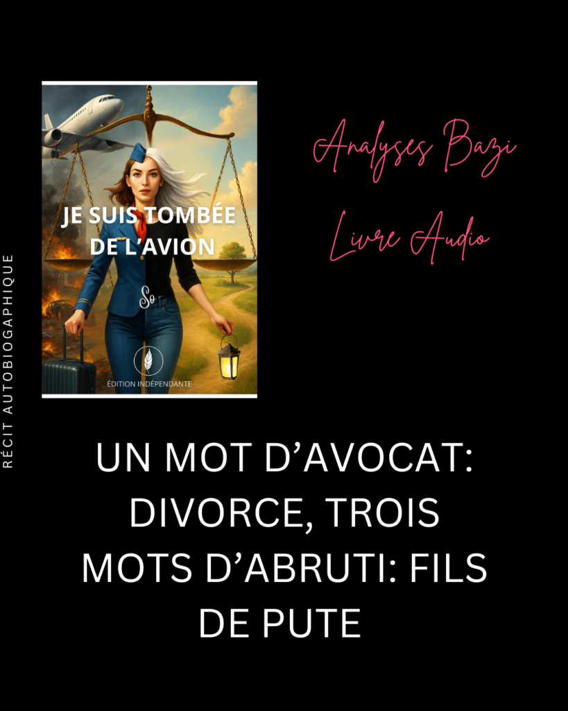Analyse BAZI: Un mot d’avocat: divorce, trois mots d’abruti: fils de pute
