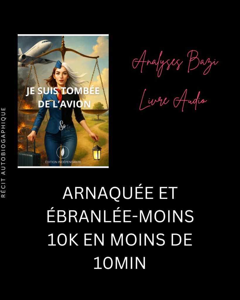 Analyse BAZI : Arnaquée et ébranlée-moins 10K en moins de 10min