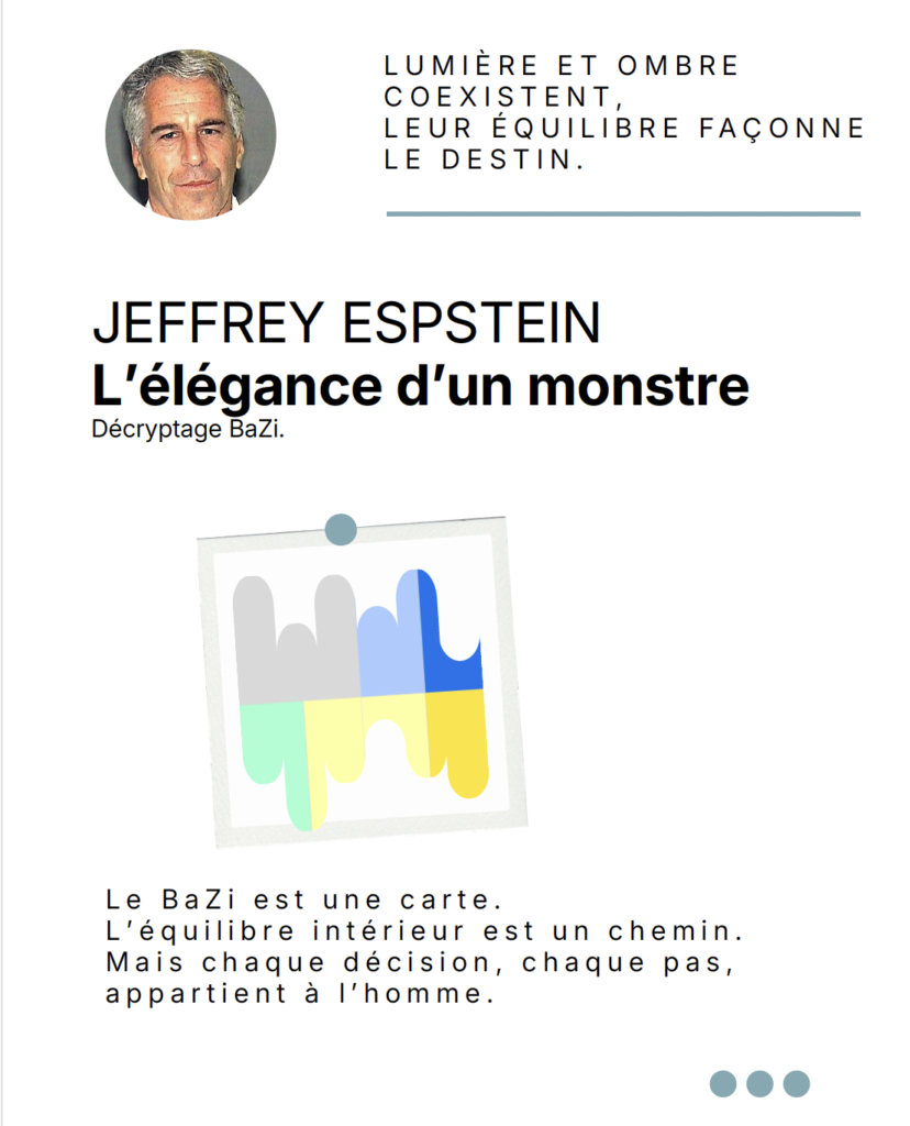 Analyse BaZi Jeffrey Epstein