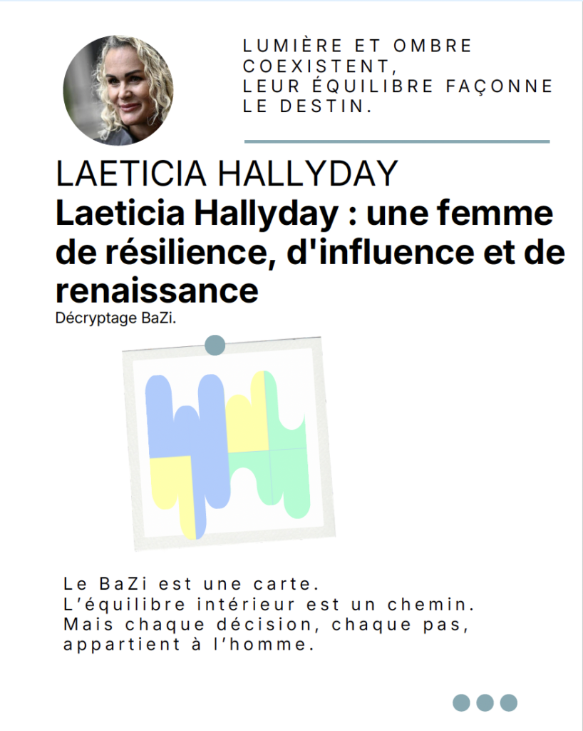 Analyse BaZi Laeticia Hallyday