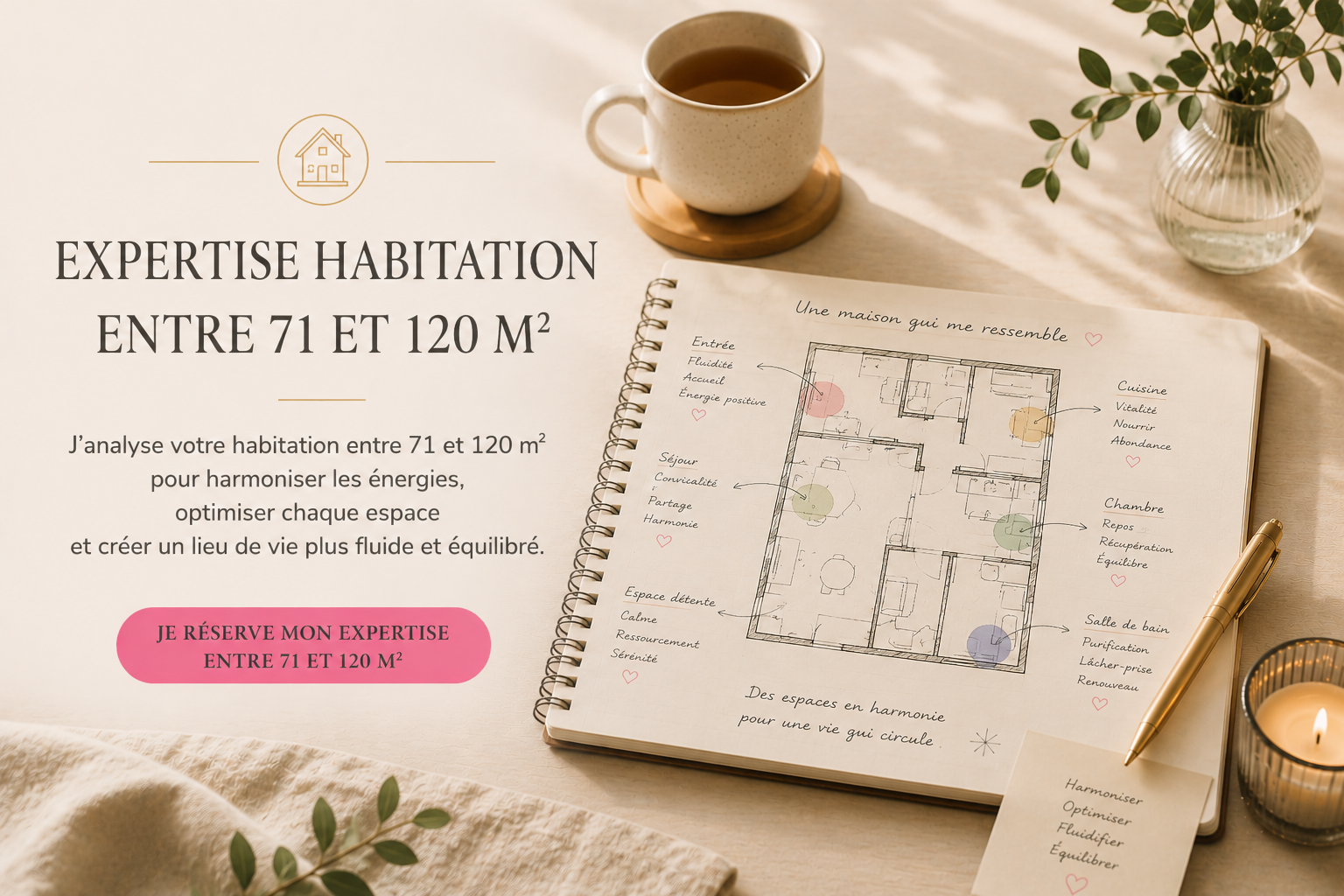 Expertise Feng Shui habitation de 71 à 120m2