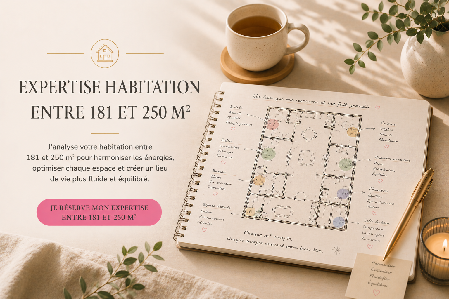 Expertise Feng Shui habitation de 181 à 250m2