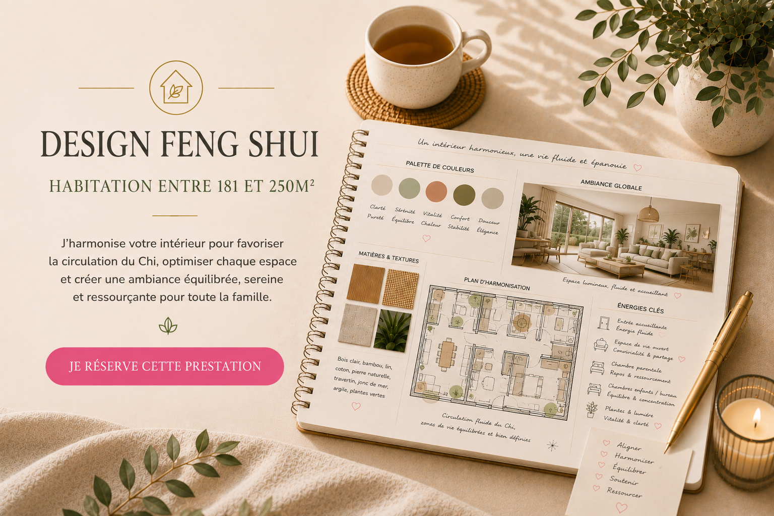 Design Feng Shui Habitation de 181 à 250m2